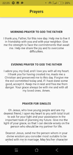 Android application Prayers screenshort