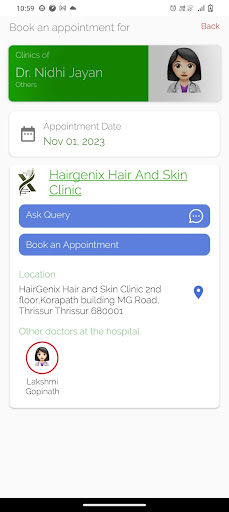 HairGenix Clinic Screen 2