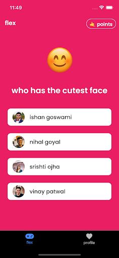 Flex: compliment your friends Screen 2