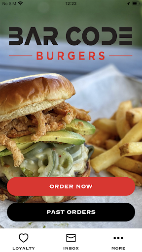 Android application Bar Code Burgers screenshort