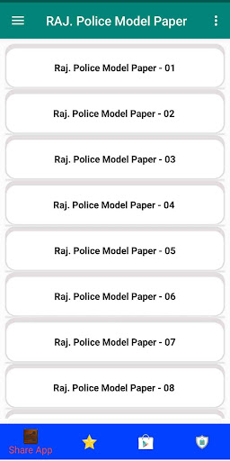 Rajasthan Police Model Papers Screen 2