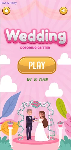 Wedding Coloring Glitter - Screenshot 1