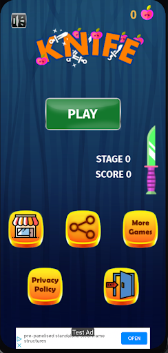 Android application Knife Master Challenge screenshort