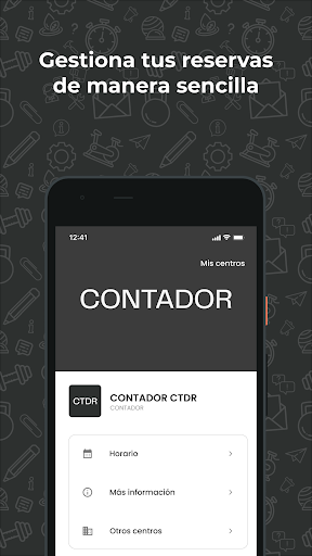 Android application CONTADOR screenshort