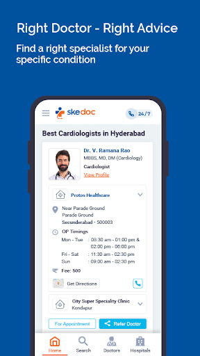 Skedoc: Doctor Appointment App Screen 3