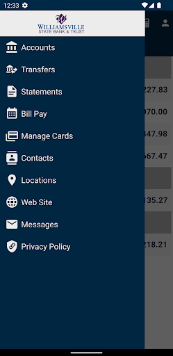 WSB&T Mobile Banking Screen 2