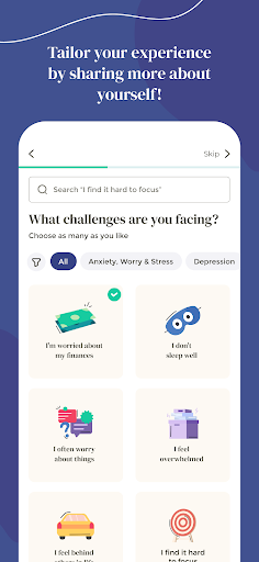 Screenshot of Meomind - Therapy Anytime