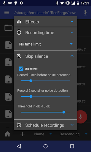 Screenshot of RecForge II - Audio Recorder
