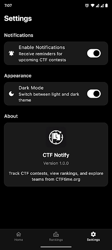 CTF Notify - Never Miss a CTF