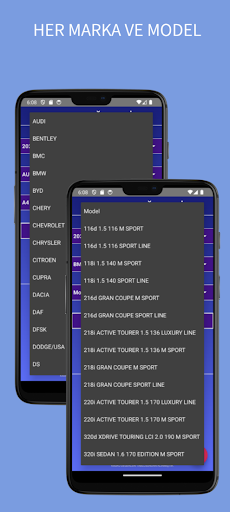 Kasko Değer Listesi Screen 3