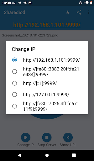 Sharediod | WiFi Share files Screen 3