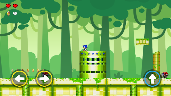Soni New  Super Fast Blue Hedgehog Run and Fight 4.1 APK screenshots 7