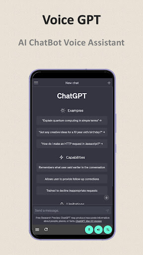 Android application Voice GPT - AI Voice Assistant screenshort