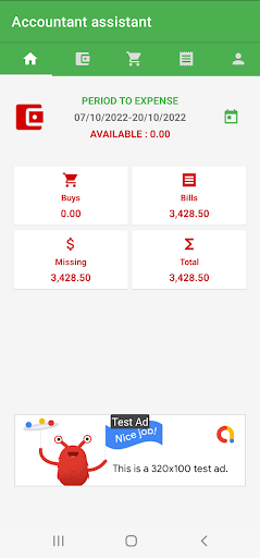 Android application Accountant Assistant screenshort