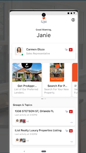 Android application iList Realty screenshort
