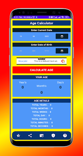 Age calculator 2023 Screen 2