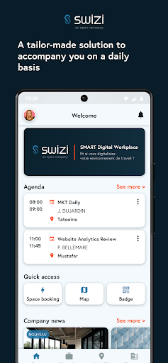 Android application Swizi screenshort