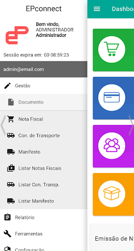 Android application EP Fiscal screenshort