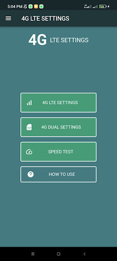 4G LTE Mode Screen 2