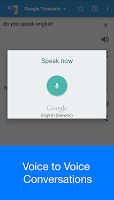 screenshot of Speak to Voice Translator