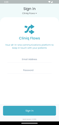 Android application Cliniq Flows screenshort
