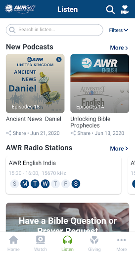 Android application AWR360° screenshort