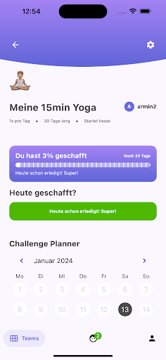 TeamStreak Screen 2