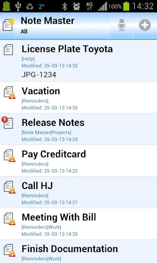 Note Master - Notepad - ToDo Screen 2