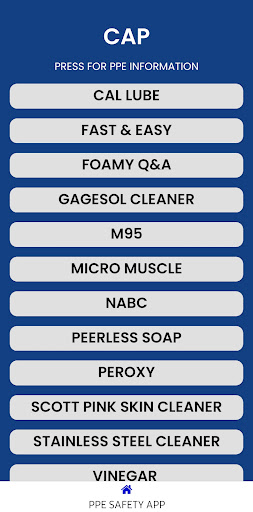 PPE SAFETY APP Screen 2