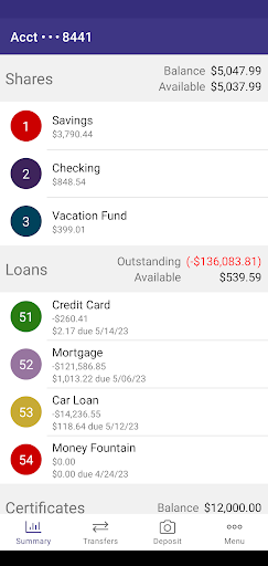 Solutions Credit Union Screen 2