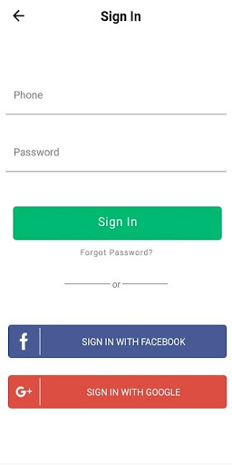 Demo App For Food Delivery