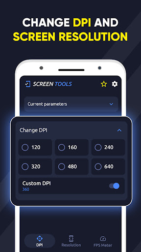 Android application Screen Resolution DPI Changer screenshort
