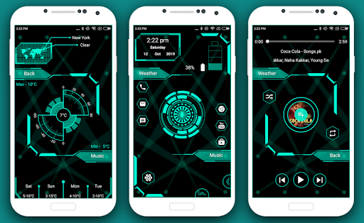 Hi-tech Launcher 3 - AppLock Screen 2