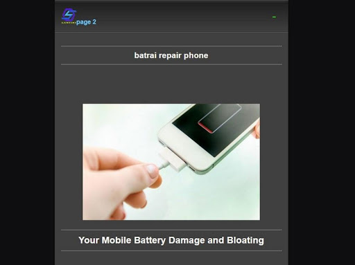 repair damaged cell phone batt