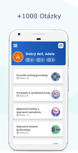 Autoškola Testy - Slovensko Screen 2