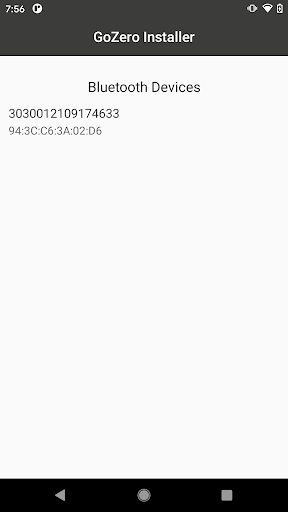 Android application Go Zero Charge Installer App screenshort