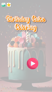 Coloração bolo aniversário