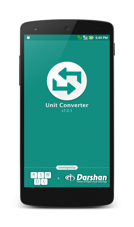 Unit Converter Screen 1