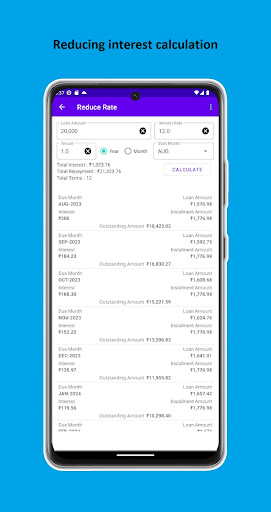 Interest Calculator Screen 3