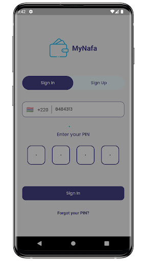 Android application MyNafa screenshort