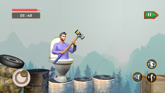 Pot Man Hammer Man Climber 3D