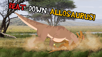 screenshot of T-Rex Fights Allosaurus