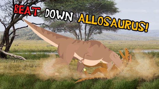 T-Rex Fights Allosaurus