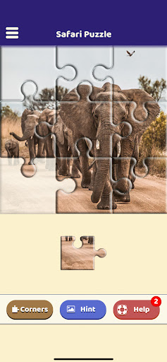 Android application Safari Jigsaw Puzzle screenshort