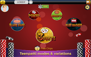Teen Patti - Poker, Roulette - Screenshot 2