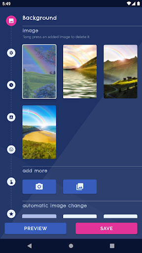 Android application Rainbow Nature Live Wallpaper screenshort