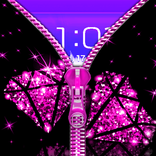 Diamond Zipper Lock Screen  Icon