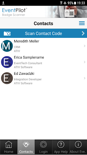 BadgeScanner™ Lead Retrieval Screen 2