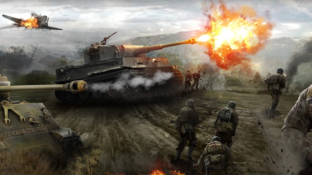 World of War Machines - WW2 Strategy Game 10157 APK + Мод (Unlimited money) за Android