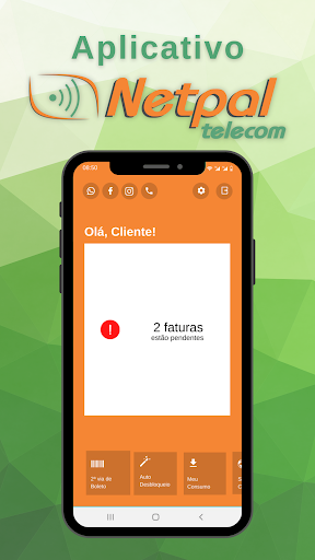 Android application NETPAL TELECOM screenshort